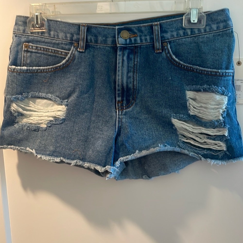 Billabong blue jean shorts. Size 30. NWT